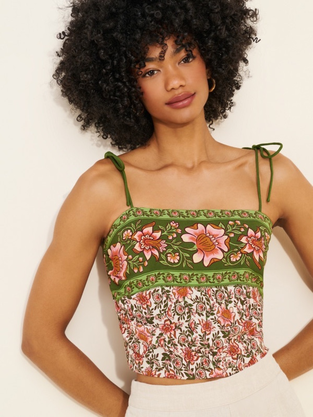 Farm Rio Tie Tank Top